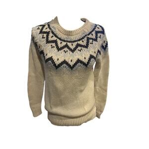Women’s The Loft Fair Isle Eyelash Sweater. Size Small
